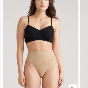 Yummie by Heather Thomson Tan and Black Intimates - 3 piece set